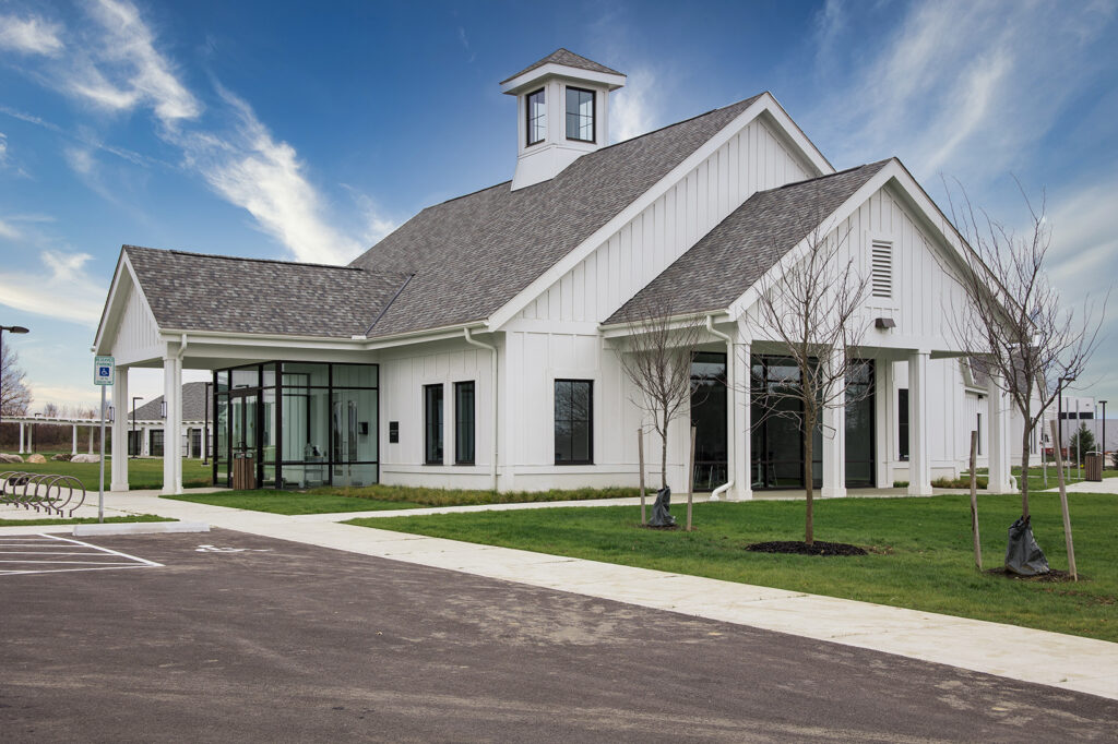 Admin building on New Albany campus